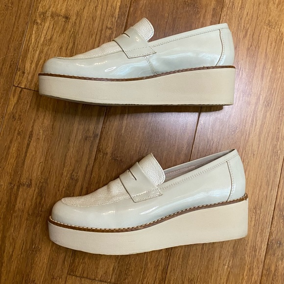 Anthropologie Ilana Platform Loafers in Cream, Size 37 - Picture 11 of 14